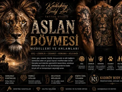 Kadıköy Body Art aslan dövmesi modelleri ve anlamları rehberi kapak görseli