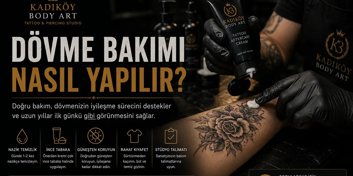 Kadıköy Body Art dövme bakımı rehberi kapak görseli