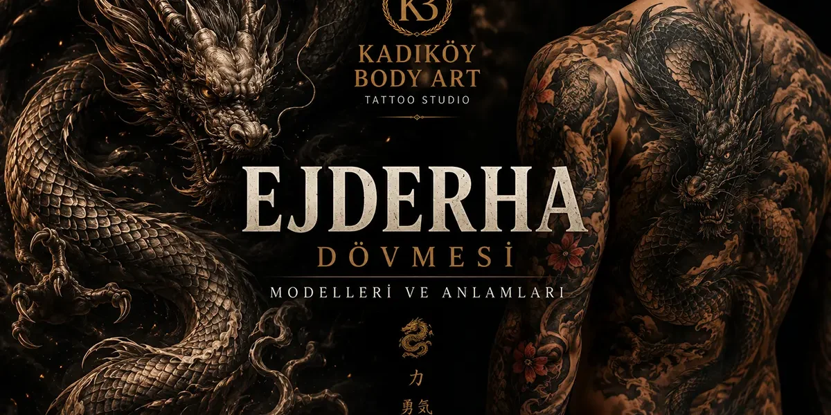 Kadıköy Body Art ejderha dövmesi modelleri ve anlamları rehberi kapak görseli
