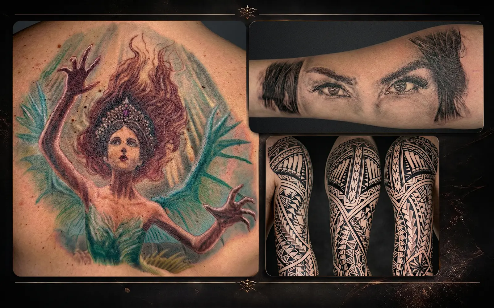 Kadıköy Body Art dövme çalışmaları portfolyo kolajı