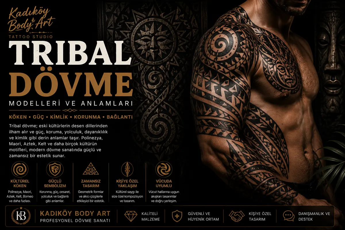 Kadıköy Body Art tribal dövme modelleri ve anlamları rehberi kapak görseli
