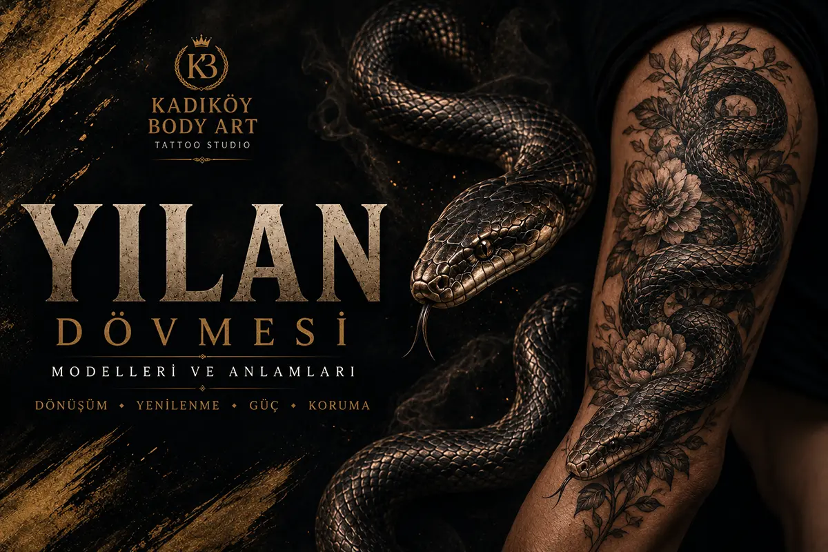 Kadıköy Body Art yılan dövmesi modelleri ve anlamları rehberi kapak görseli