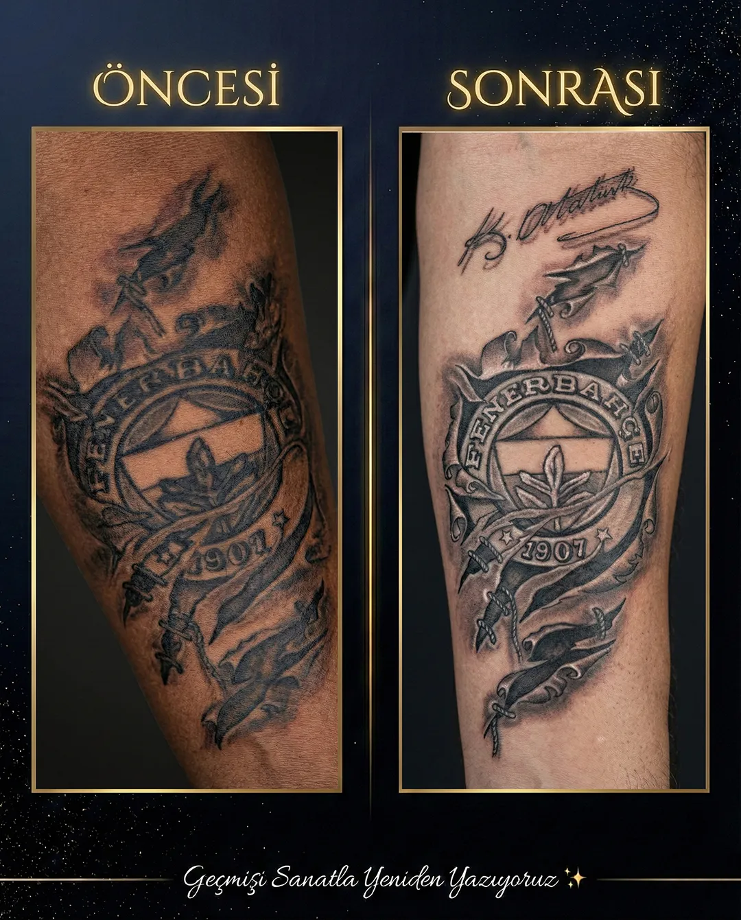 Fenerbahçe arması ve Atatürk imzası rework