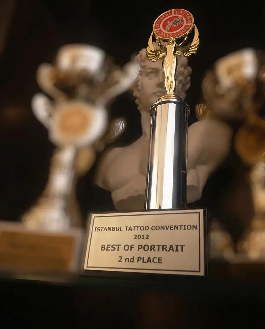 İstanbul Tattoo Convention Best of Portrait ikincilik ödülü