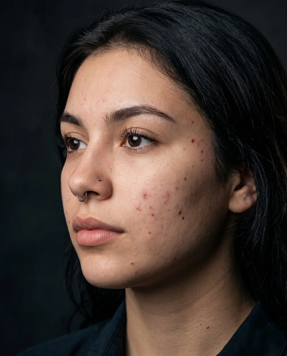Kadıköy Body Art nostril ve septum piercing kombinasyonu