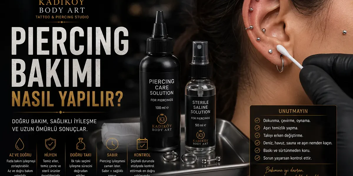 Kadıköy Body Art piercing bakımı rehberi kapak görseli